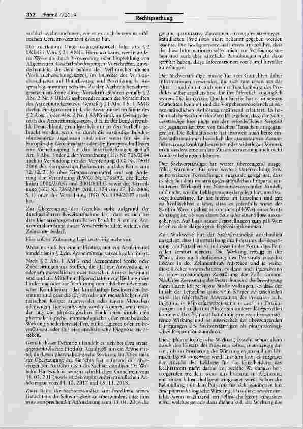 Vorschauseite 2: Unzulässigkeit des Inverkehrbringens einer Feftweg-Spritze ohne arzneimittelrechtliche Zulassung UWG § 3a; AMG §§ 21, 2 I Nr. 2