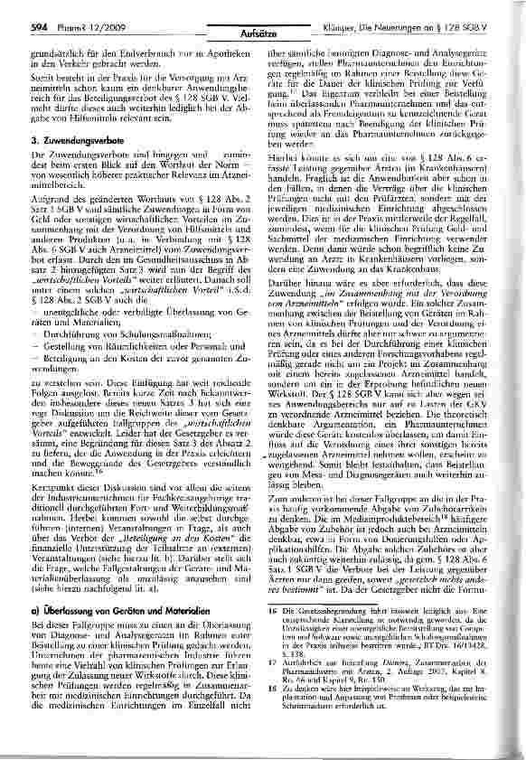 Vorschauseite 4: Die Neuerungen in § 128 SGB V durch die 15. AMG-Novelle -Alter Wein in neuen Schläuchen!