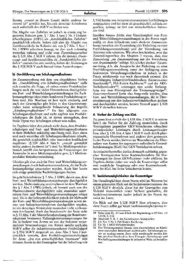 Vorschauseite 5: Die Neuerungen in § 128 SGB V durch die 15. AMG-Novelle -Alter Wein in neuen Schläuchen!
