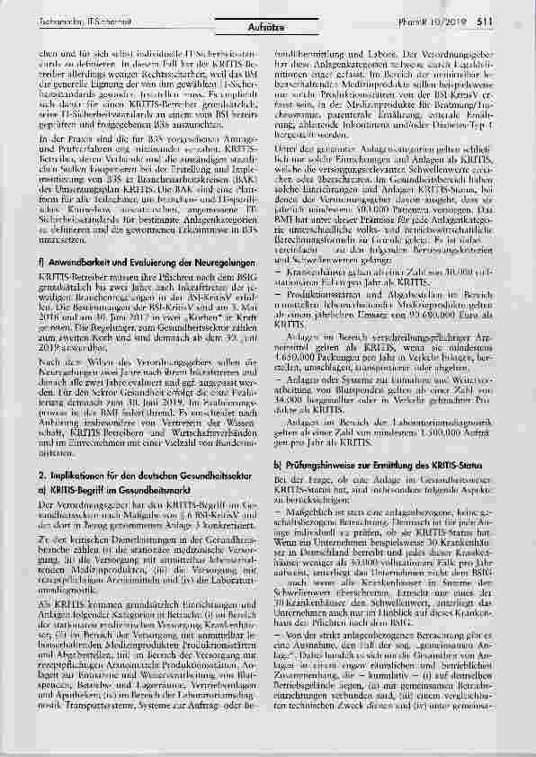Vorschauseite 3: IT-Sicherheit im Gesundheitswesen