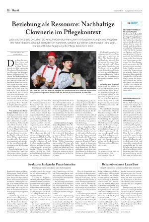Vorschauseite 1: Beziehung als Ressource: Nachhaltige Clownerie im Pflegekontext