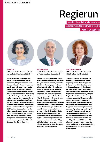 Vorschauseite 1: Regierungsbilanz