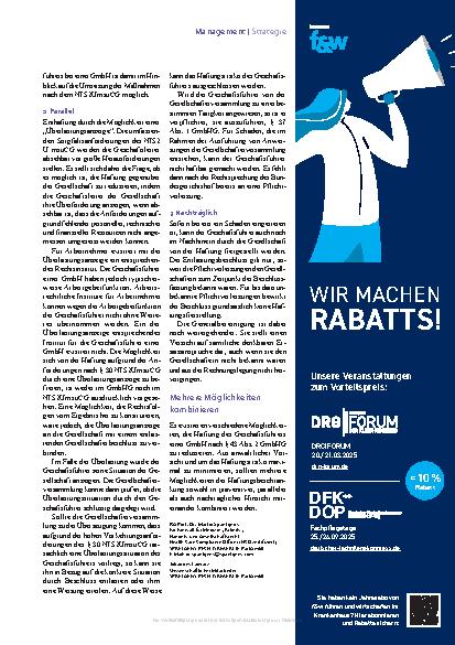 Vorschauseite 3: Cybersicherheit Verminderte Haftung
