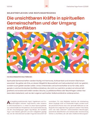 Vorschauseite 1: Die unsichtbaren Kräfte in spirituellen Gemeinschaften und der Umgang mit Konflikten