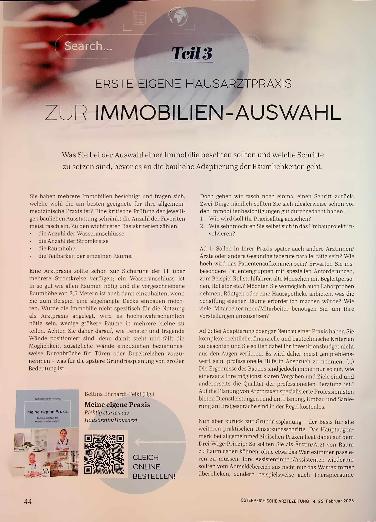 Vorschauseite 1: Erste eigene Hausarztpraxis zur Immobilien-Auswahl Teil 3