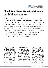 Vorschauseite 1: Checkliste für radikale Zystektomien bei SCI-Patient:innen