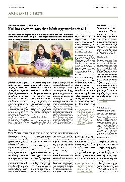 Vorschauseite 1: Kulinarisches aus der Wohngemeinschaft