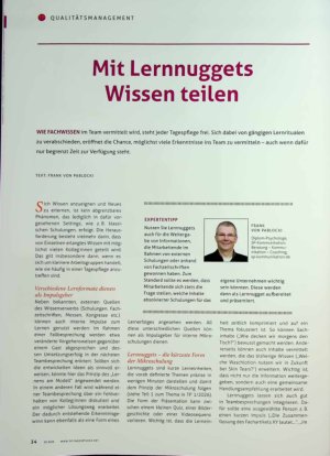 Vorschauseite 1: Mit Lernnuggets Wissen teilen