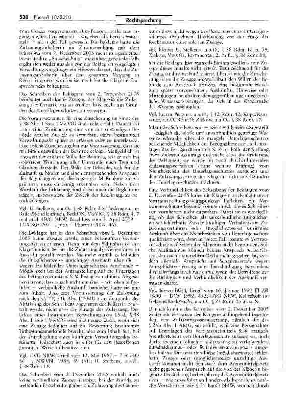 Vorschauseite 5: Auskunft über Bestehen von Unterlagenschutz ist mangels Regelung im Arzneimittelgesetz im Zweifel kein Verwaltungsakt