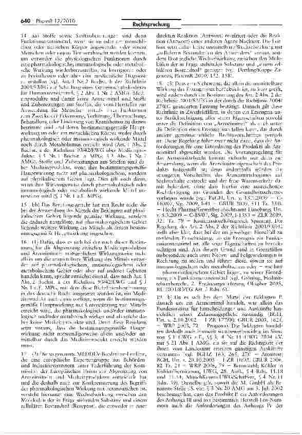 Vorschauseite 3: Abgrenzung Arzneimittel/Medizinprodukt (Photodynamische Therapie)