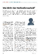 Vorschauseite 1: Wo bleibt der Motivationsschub?