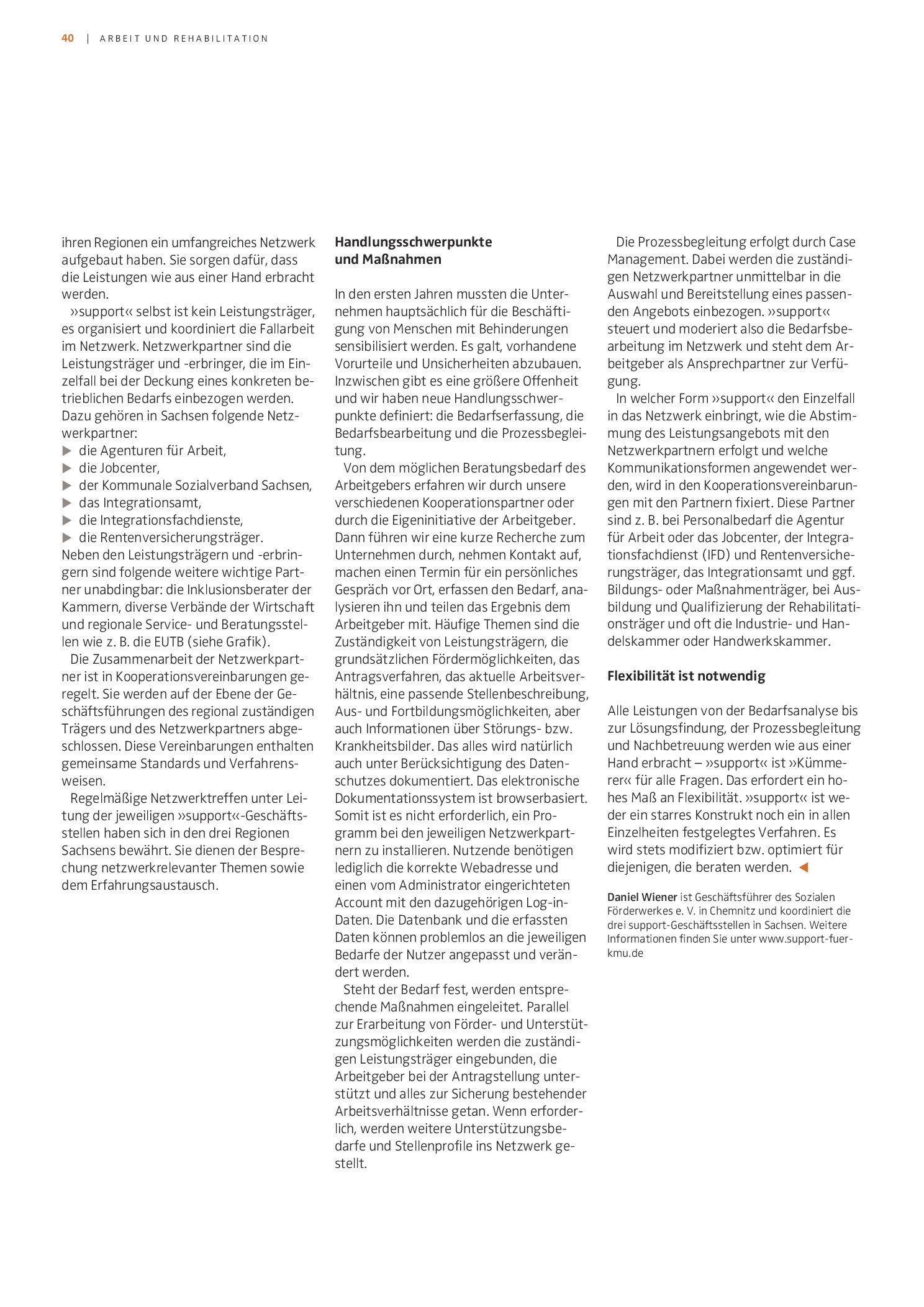 Vorschauseite 2: Kümmerer für alle arbeitsplatzbezogenen Fragen