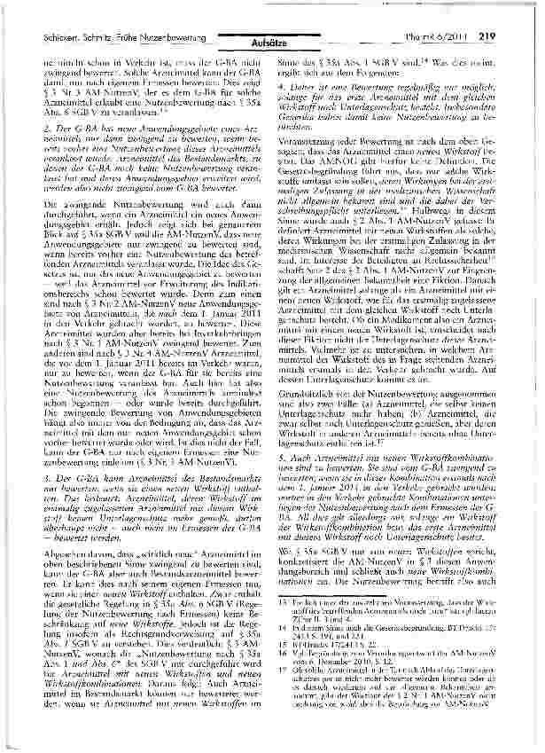 Vorschauseite 3: Frühe Nutzenbewertung — Bewertung erster Detailfragen zu Anwendungsbereich, Dossierpflicht und Vergleichstherapie