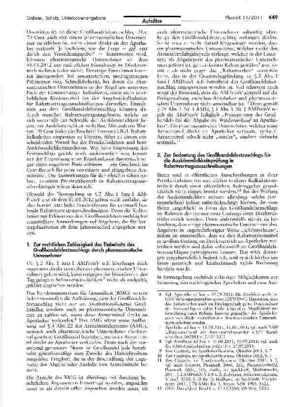 Vorschauseite 2: Auskömmlichkeit von Unterkostenangeboten mittels Einpreisung des Großhandelszuschlags?