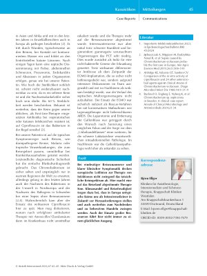 Vorschauseite 3: Fulminante Sepsis durch Chromobacterium violaceum – ein Fallbericht