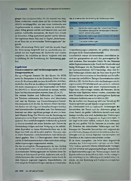 Vorschauseite 4: Analyse der Sanitätsmaterialbevorratung der Bundes Basispakete A im Hinblick auf Infektionstherapie und Prophylaxe.