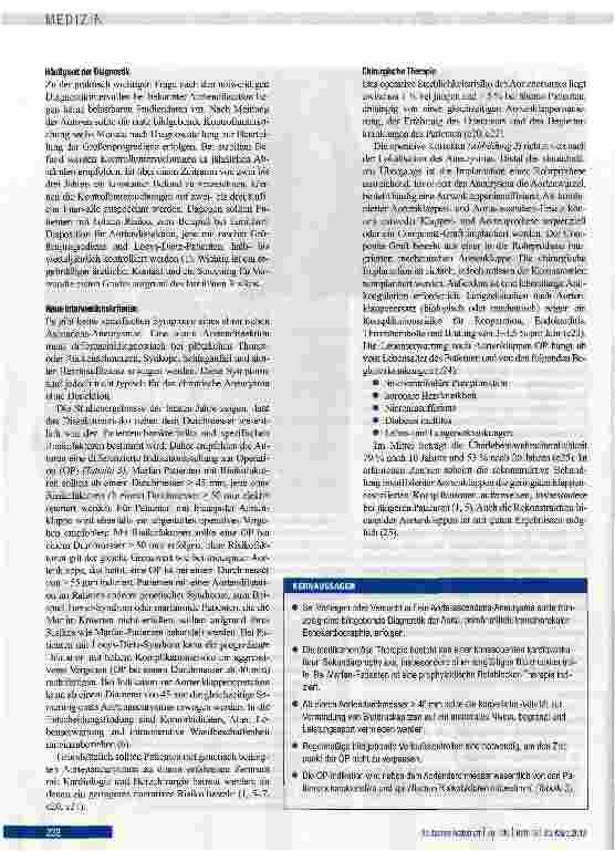 Vorschauseite 6: Aneurysmen der Aorta ascendens