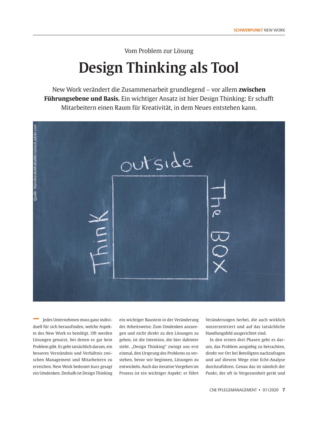 Vorschauseite 1: Design Thinking als Tool