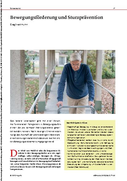 Vorschauseite 1: Bewegungsförderung und Sturzprävention