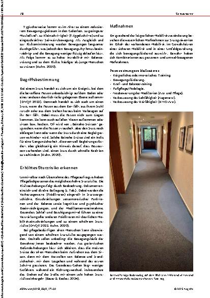 Vorschauseite 2: Bewegungsförderung und Sturzprävention