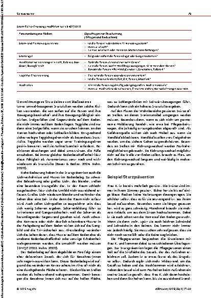 Vorschauseite 3: Bewegungsförderung und Sturzprävention