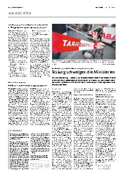 Vorschauseite 1: Bislang schweigen die Ministerien.