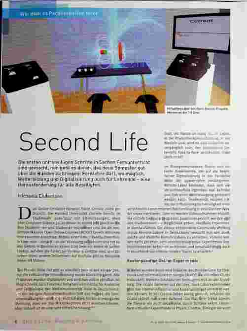 Vorschauseite 1: Second Life