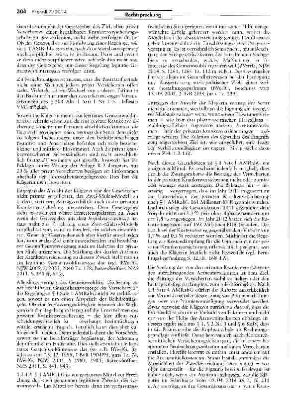 Vorschauseite 4: Zur Frage der Verpflichtung zu Zahlungen nach § 1 AMRabG AMRabG § 1