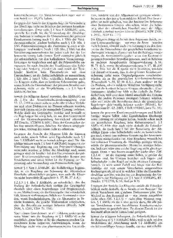 Vorschauseite 5: Zur Frage der Verpflichtung zu Zahlungen nach § 1 AMRabG AMRabG § 1