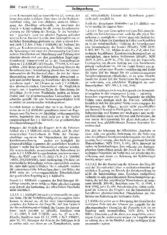 Vorschauseite 6: Zur Frage der Verpflichtung zu Zahlungen nach § 1 AMRabG AMRabG § 1