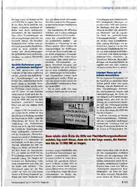 Vorschauseite 2: Fluchtwillige im Visier des MfS