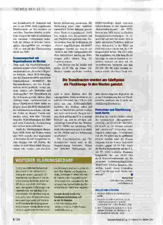 Vorschauseite 3: Fluchtwillige im Visier des MfS
