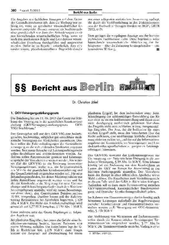 Vorschauseite 3: Unzulässige Arzneimittelwerbung mit nicht zugelassener Indikation