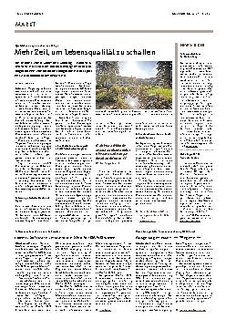 Vorschauseite 1: Mehr Zeit, um Lebensqualität zu schaffen