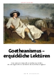 Vorschauseite 1: Goetheanismus – erquickliche Lektüren
