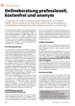 Vorschauseite 1: Onlineberatung professionell, kostenfrei und anonym