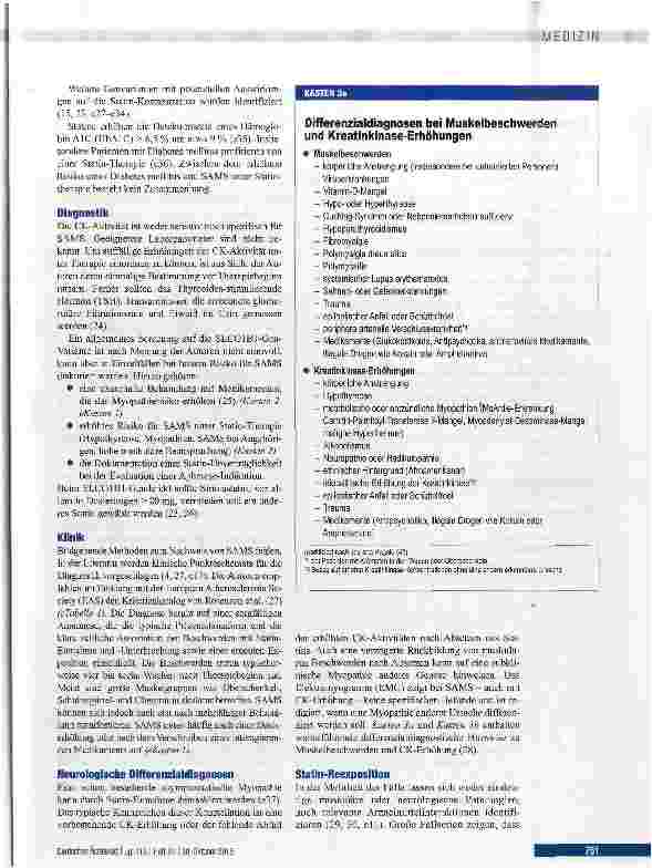 Vorschauseite 4: Behandlungsoptionen bei Statin-assoziierten Muskelbeschwerden