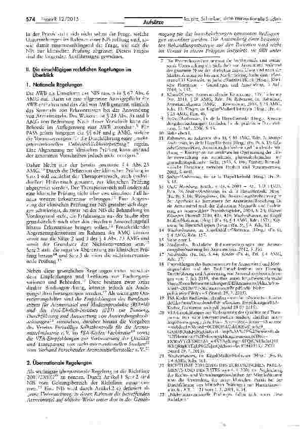 Vorschauseite 2: Zulässige Maßnahmen im Rahmen von nicht-interventionellen Studien