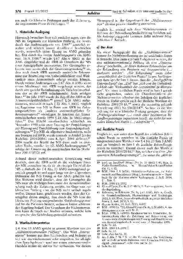 Vorschauseite 4: Zulässige Maßnahmen im Rahmen von nicht-interventionellen Studien