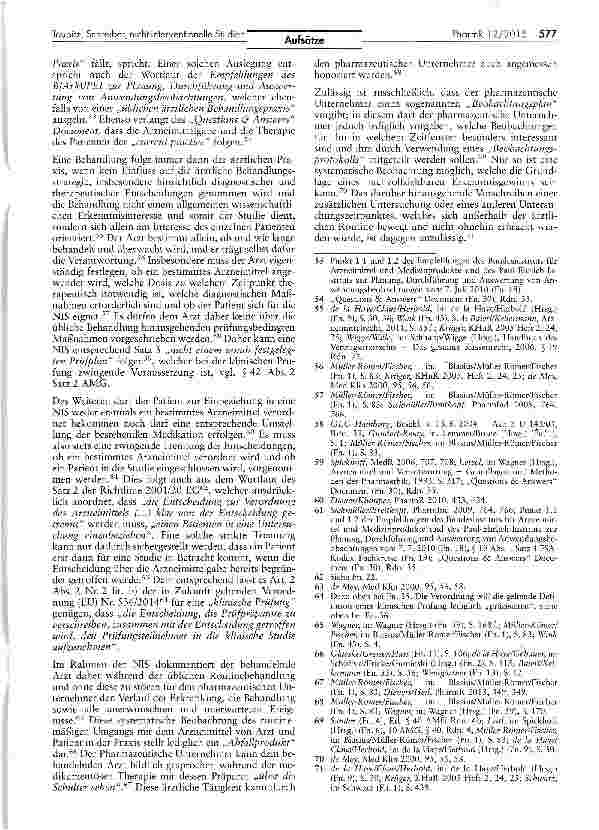 Vorschauseite 5: Zulässige Maßnahmen im Rahmen von nicht-interventionellen Studien
