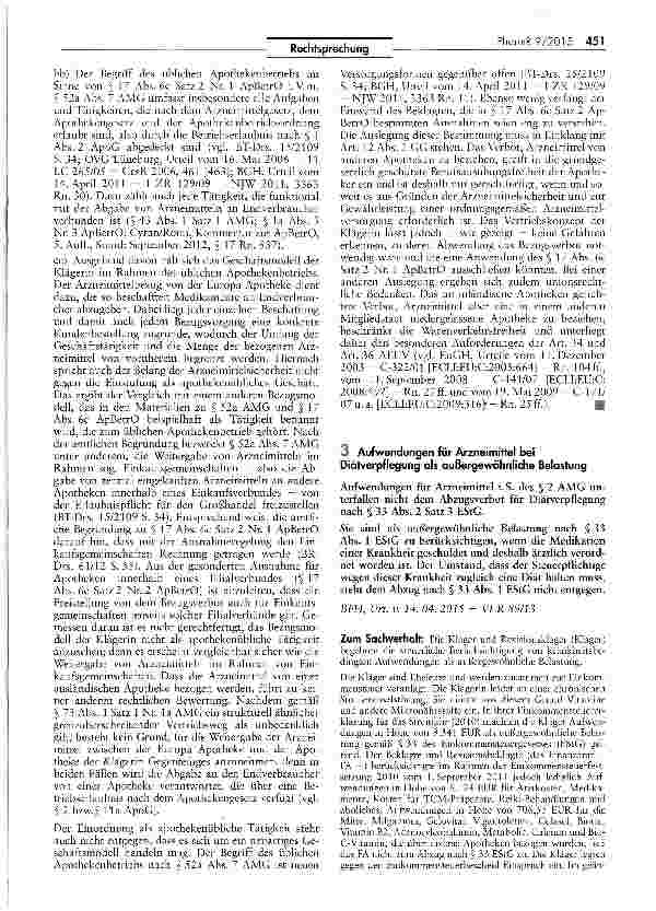 Vorschauseite 6: Zulässige Weitergabe von Arzneimitteln zwischen Inlands-Apotheke und Apotheke im EU-Ausland