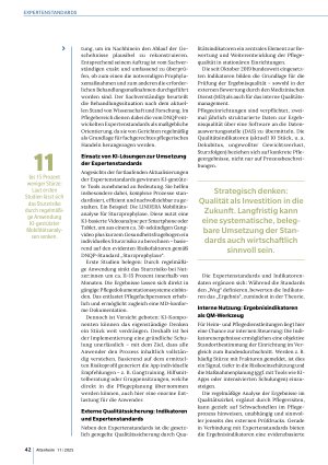 Vorschauseite 3: Pflegequalität bleibt Chefsache