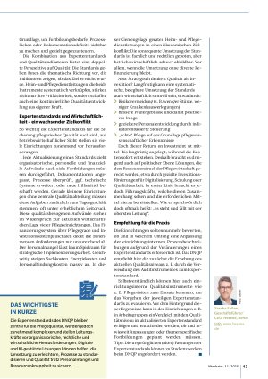 Vorschauseite 4: Pflegequalität bleibt Chefsache