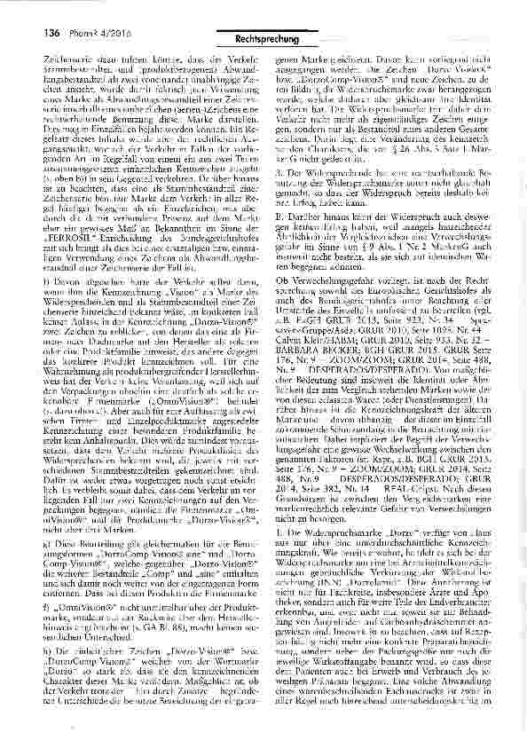 Vorschauseite 5: Keine Verwechslungsgefahr bei hinreichender Zeichenähnlichkeit