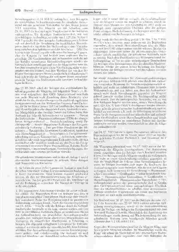 Vorschauseite 2: Auskunftspflicht von Apotheken und pharmazeutischen Unternehmern