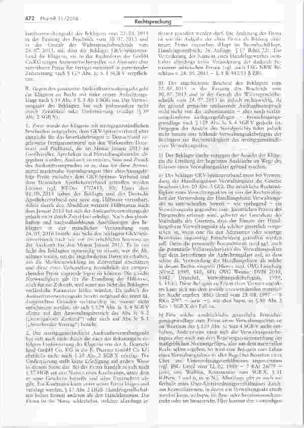 Vorschauseite 4: Auskunftspflicht von Apotheken und pharmazeutischen Unternehmern