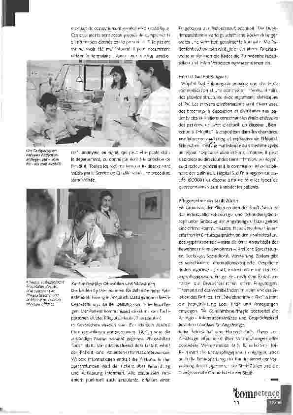 Vorschauseite 2: Kommunikation Spital - Patienten: Beispiele