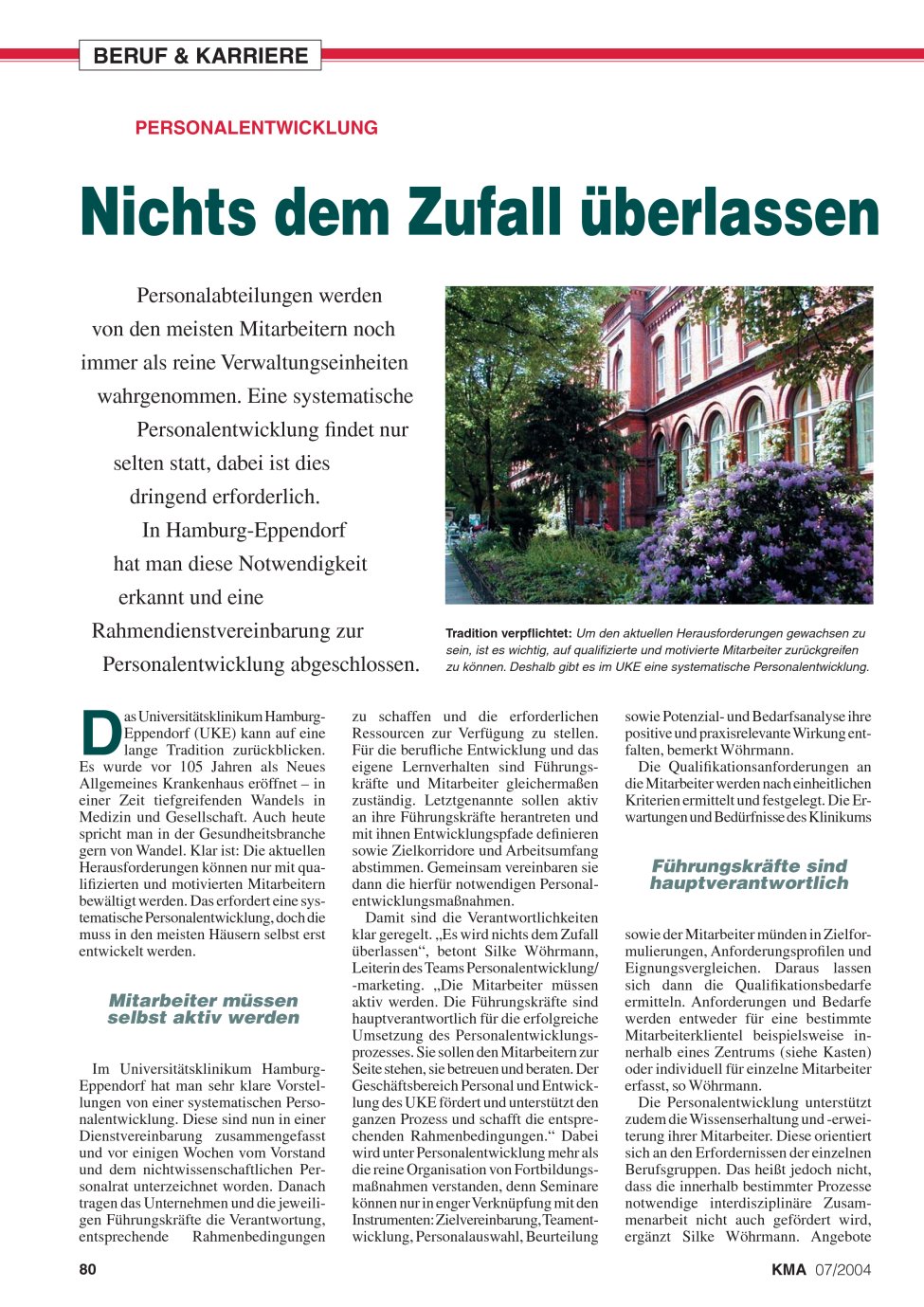 Vorschauseite 1: Nichts dem Zufall überlassen