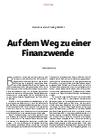 Vorschauseite 1: Auf dem Weg zu einer Finanzwende