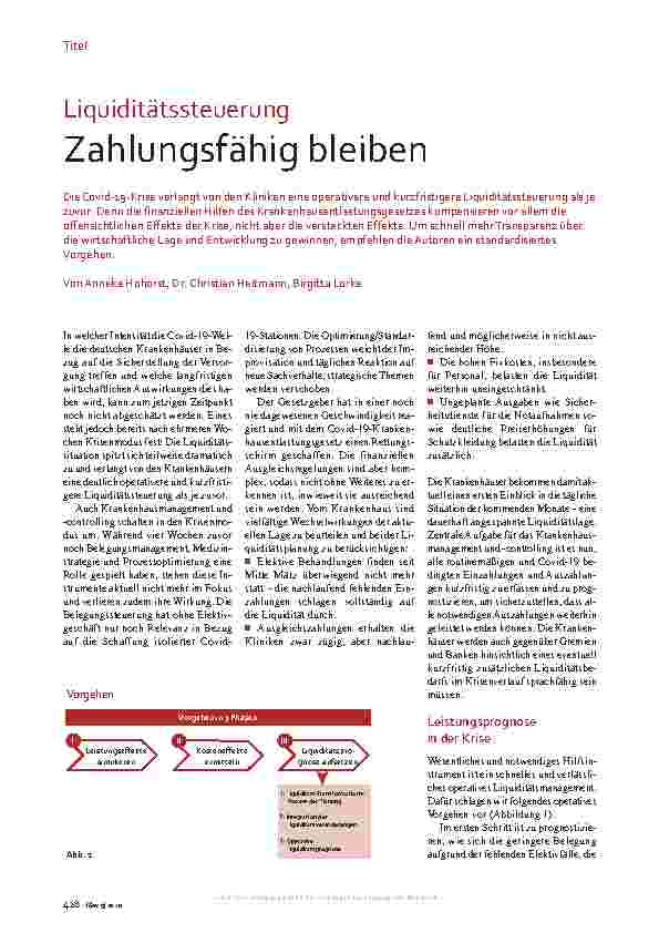 Vorschauseite 1: Liquiditätssteuerung: Zahlungsfähig bleiben